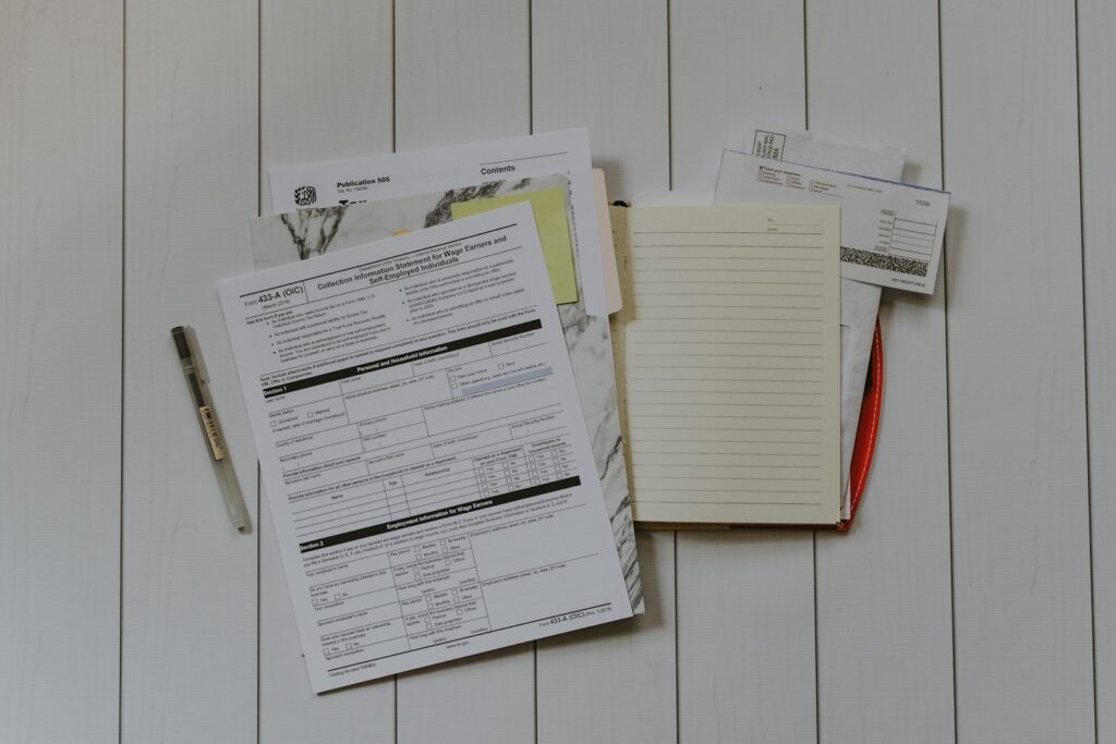 Notitieboek met budget